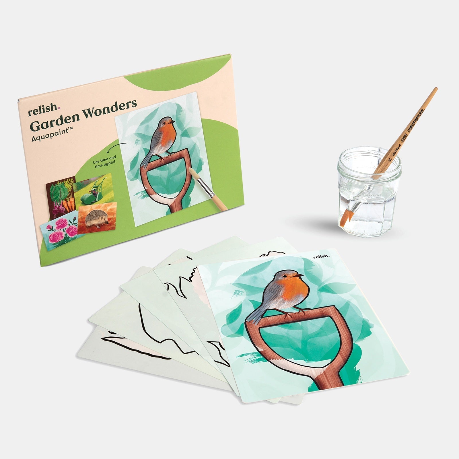 Schilderen met water 'In de tuin'