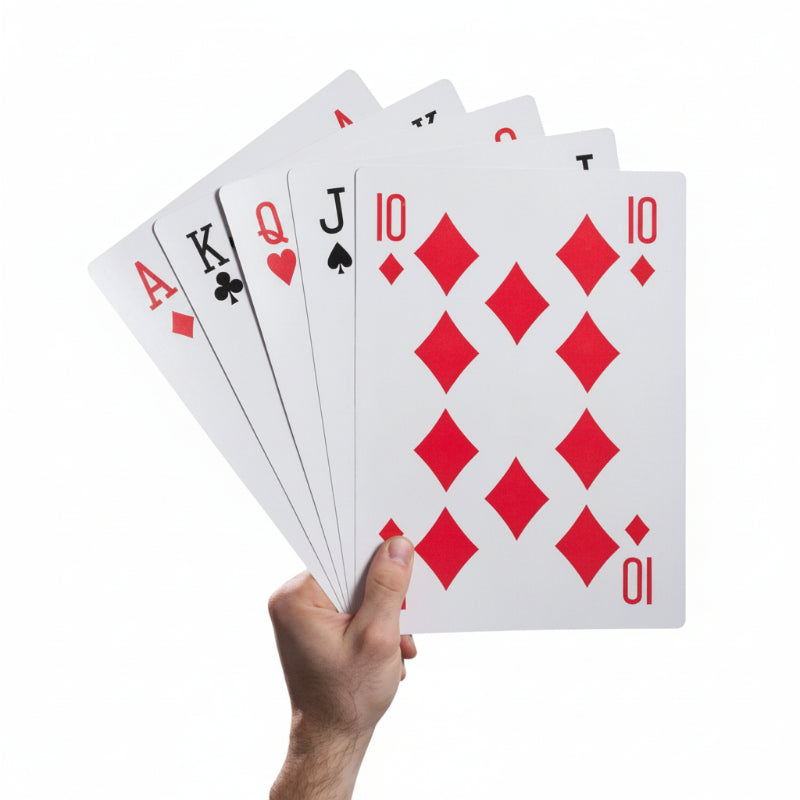 Grote speelkaarten – Extra groot kaartspel met duidelijke cijfers, ontworpen voor ouderen en slechtzienden.