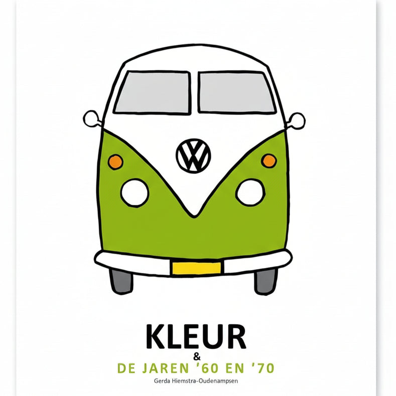 Kleur- en Vertelboek Jaren '60 en '70 – Nostalgisch kleurboek met herkenbare illustraties voor geheugenstimulatie bij ouderen.