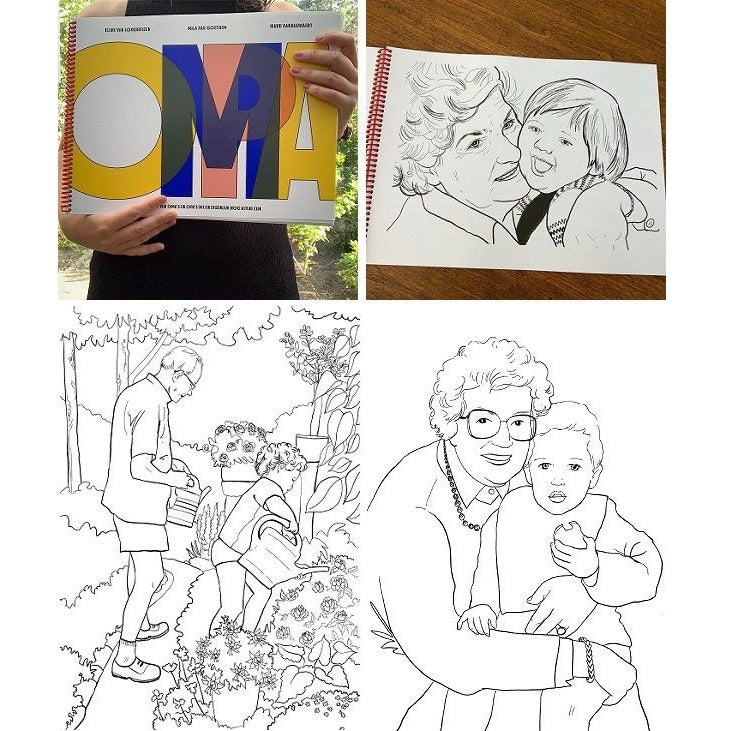 Afbeeelding van het spel Kleur je oma - Kleurboek, speciaal geselecteerd  voor ouderen met dementie.