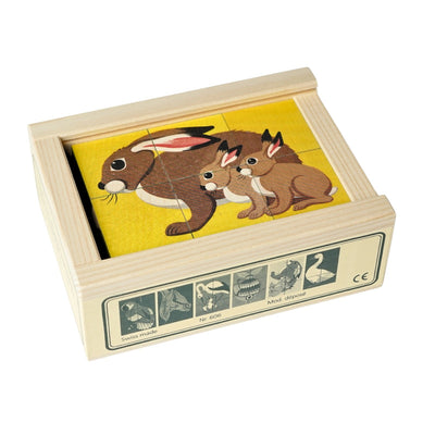 Kubus Puzzel Dieren III (6-delig)