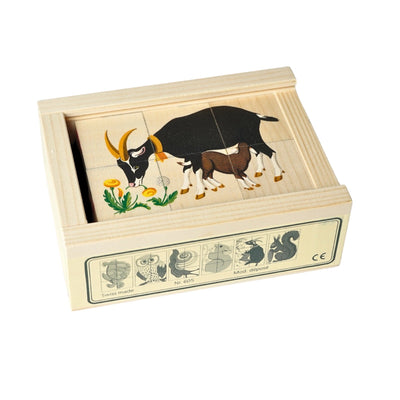 Kubus Puzzel Dieren II (6 delig)