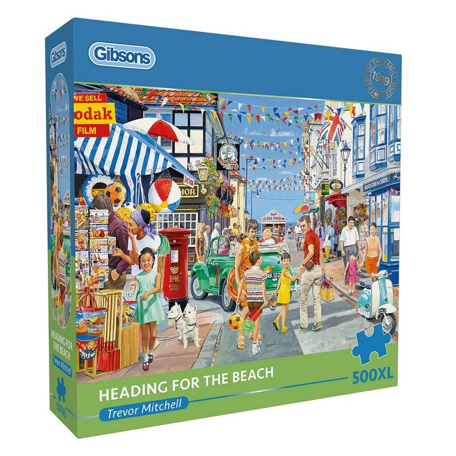 Afbeeelding van het spel Puzzel - Op weg naar het strand (500 XL), speciaal geselecteerd  voor ouderen met dementie.