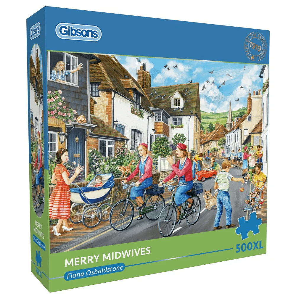 Afbeeelding van het spel Puzzel - Merry Midwives (500 XL), speciaal geselecteerd  voor ouderen met dementie.