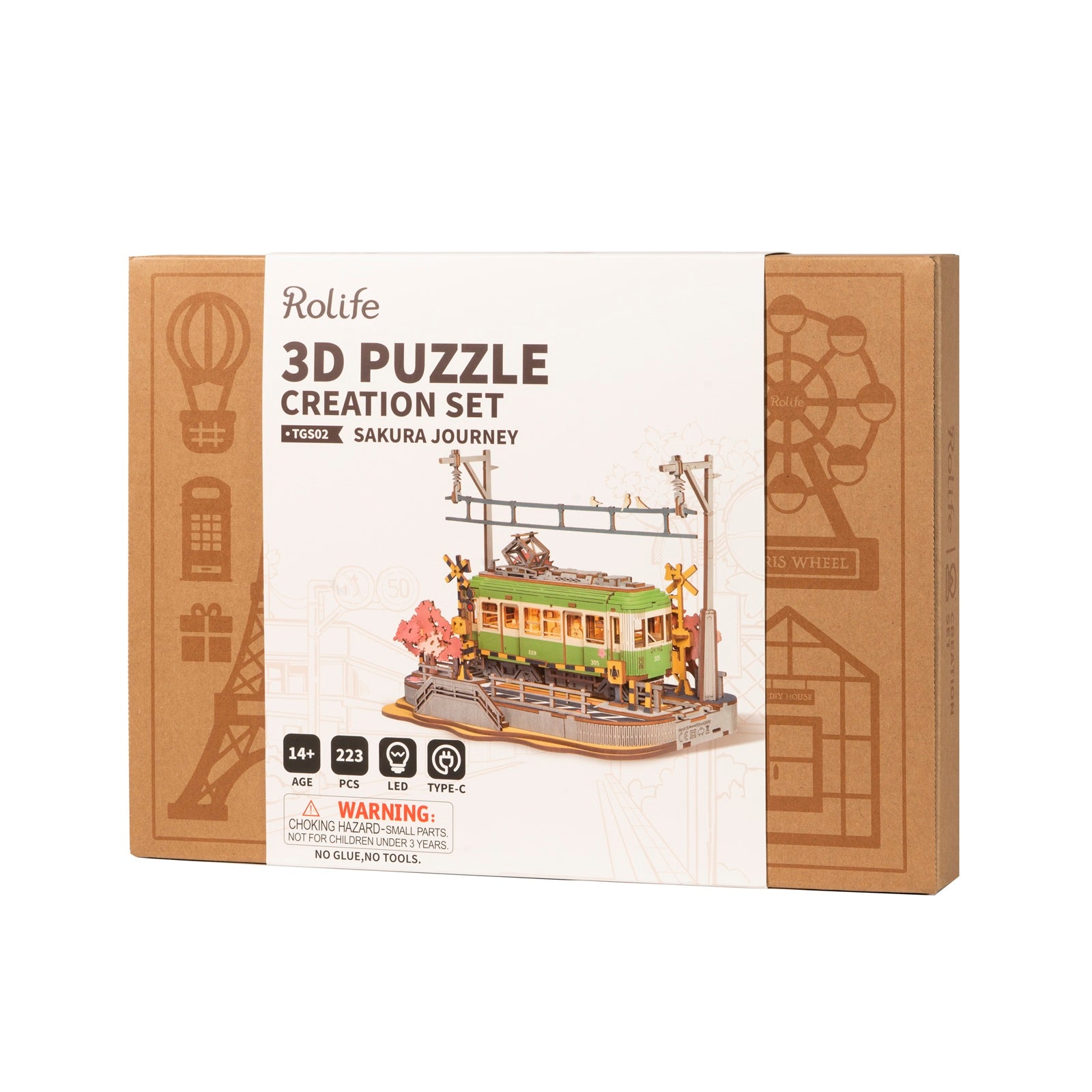 Bouwpakket voor Senioren - 3D Puzzel - Historische Tram