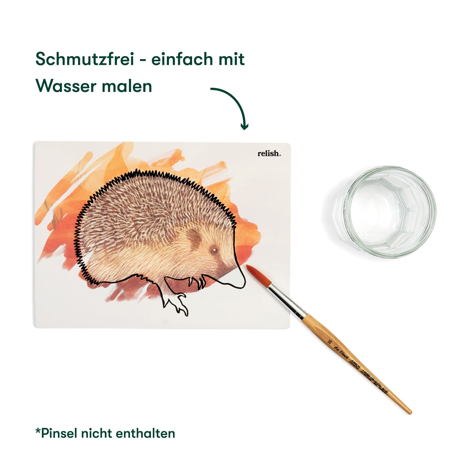 Schilderen met water 'In de tuin'