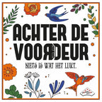 Afbeeelding van het spel Achter de voordeur spel, speciaal geselecteerd  voor ouderen met dementie.