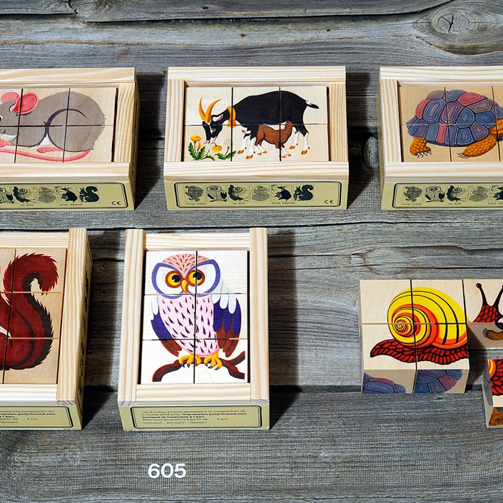 Kubus Puzzel Dieren II (6 delig)